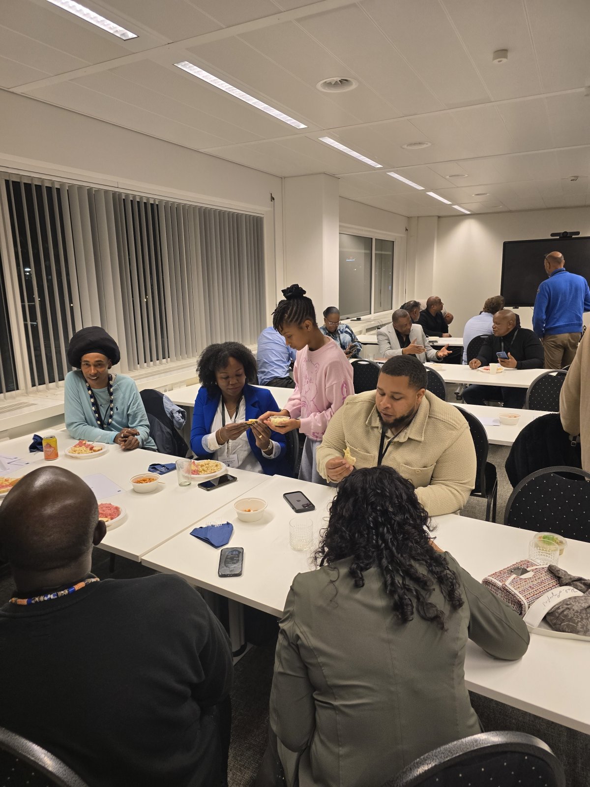 Het connecten ging goed en er werden ook stevige discussies gevoerd
