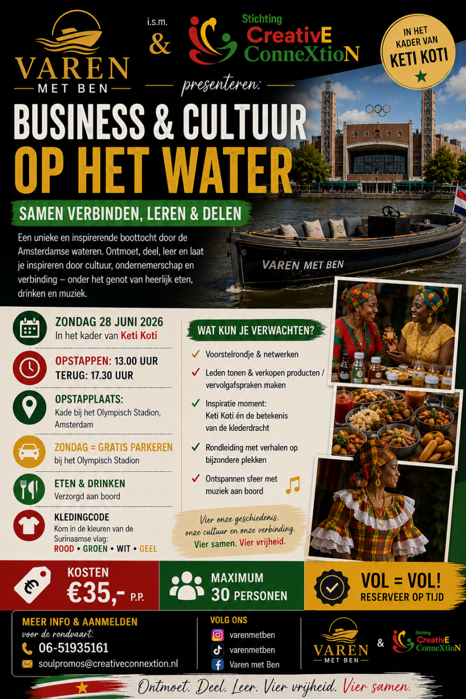 Flyer Varen met Ben020 en SCC